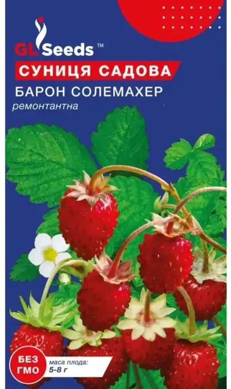 Насіння суниці садової Барон Соломахер